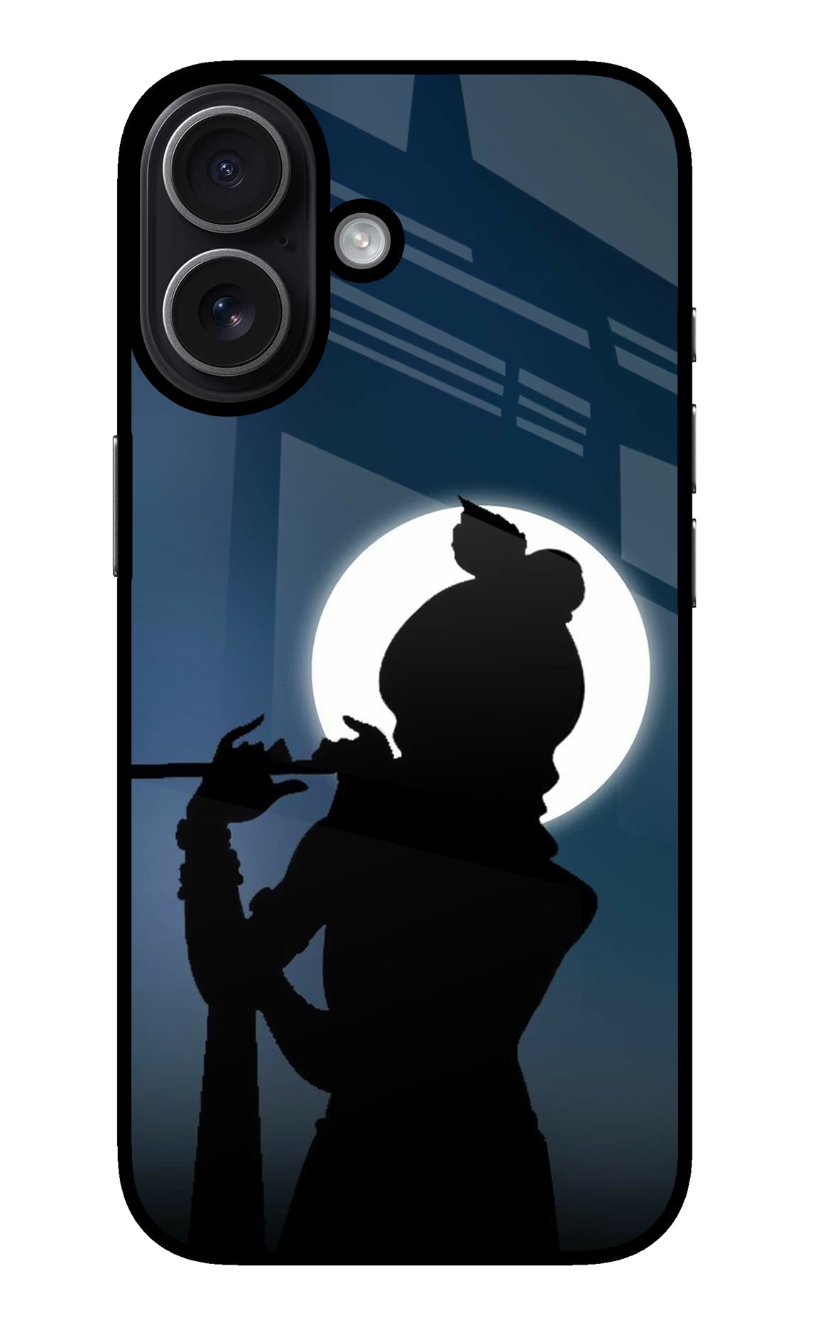 Shri Krishna Silhouette iPhone 17 glossy Case