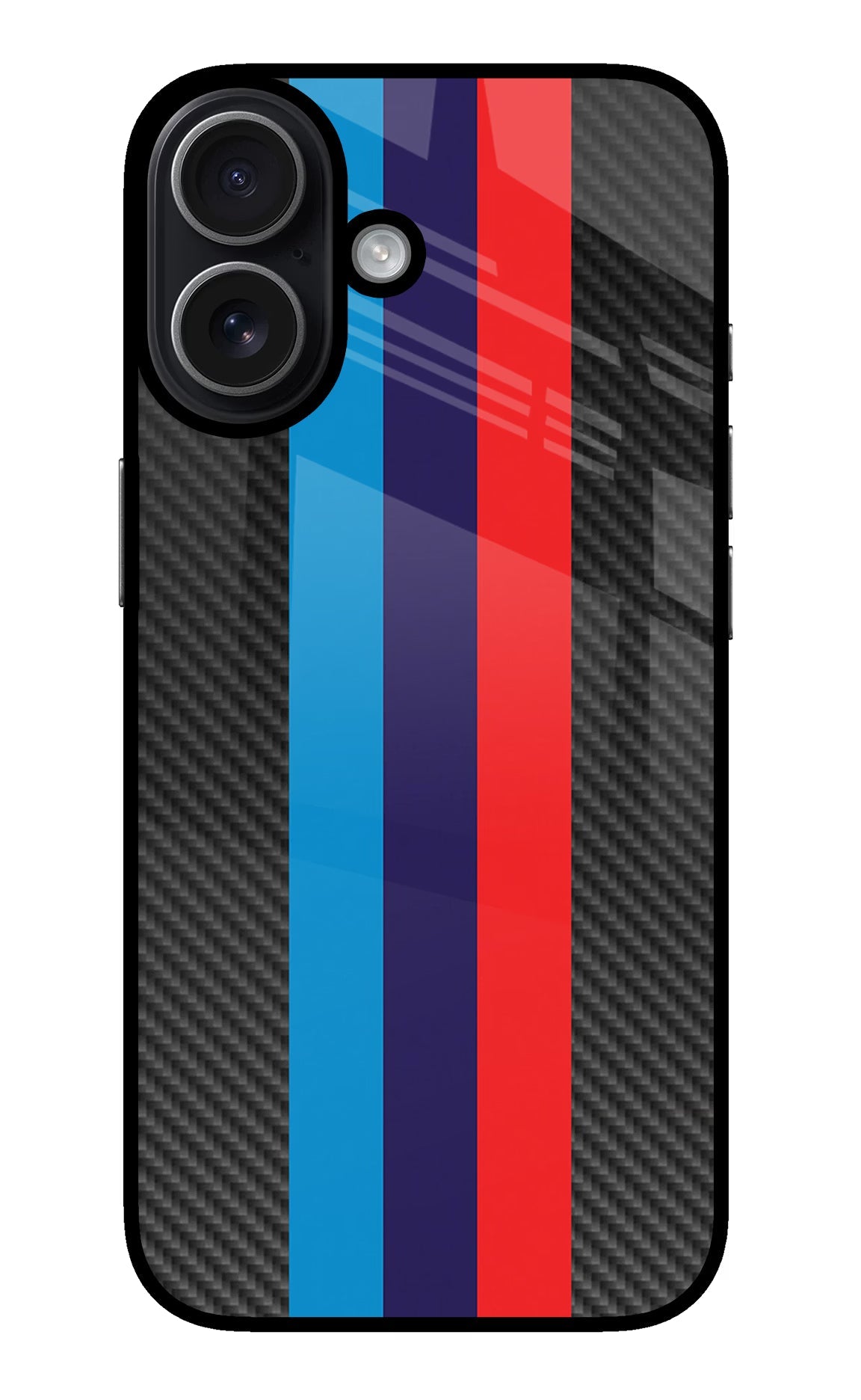 BMW Stripes Pattern iPhone 17 glossy Case