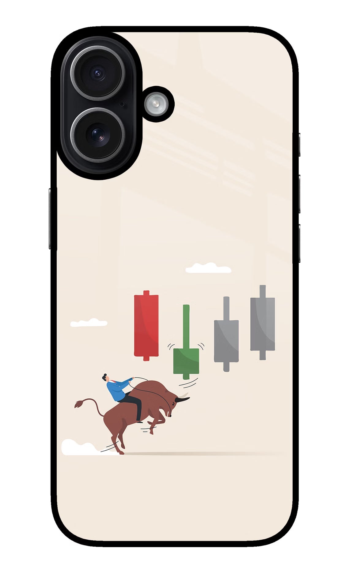 Bull Trading Momentum iPhone 17 glossy Case