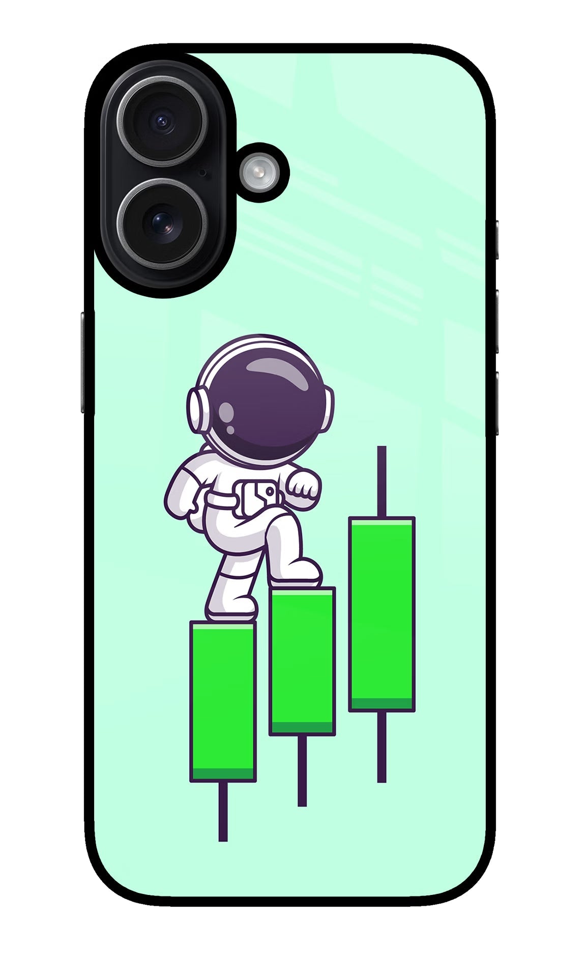 Astronaut Trader iPhone 17 glossy Case
