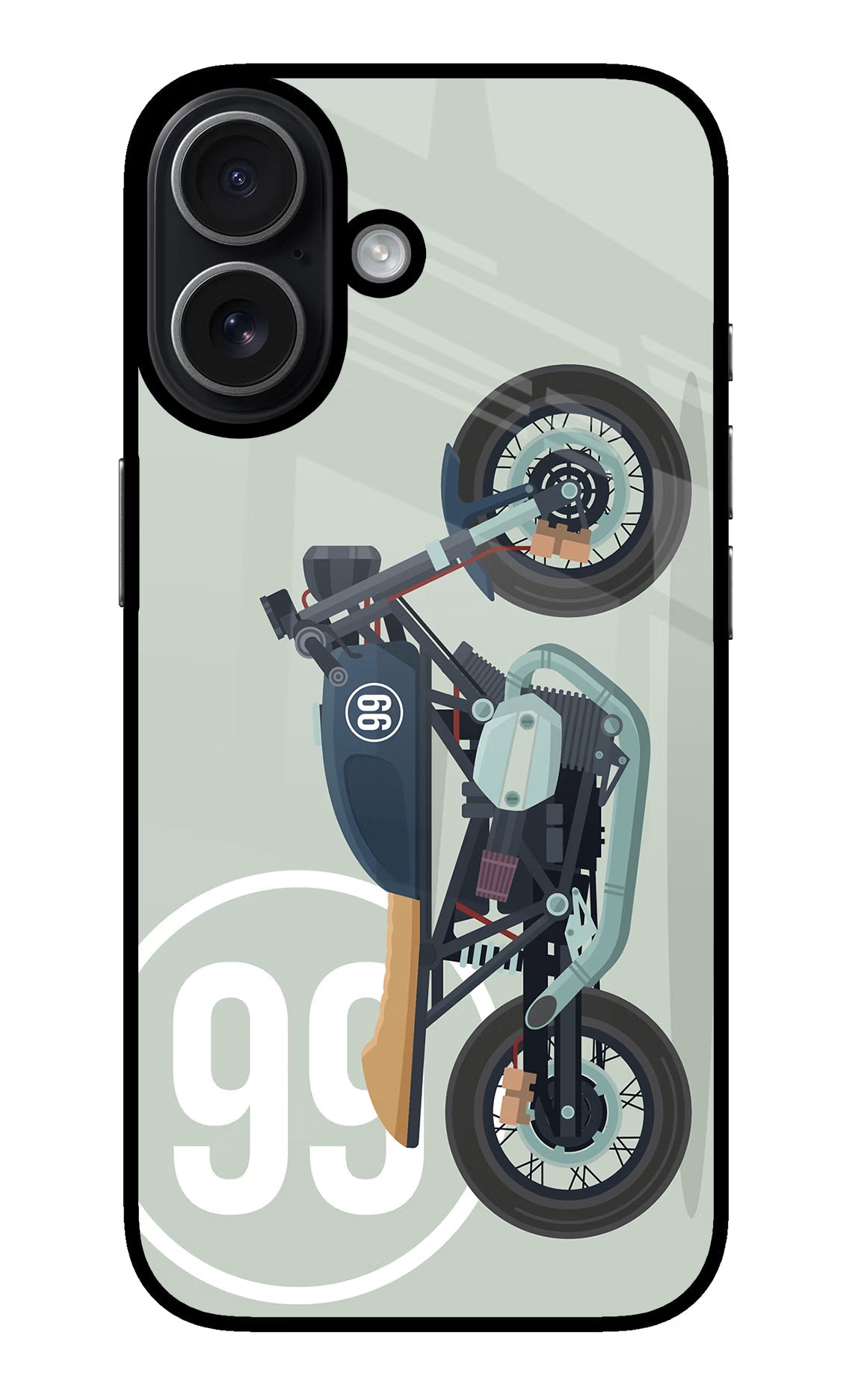 Classic Cafe Racer 99 iPhone 17 glossy Case