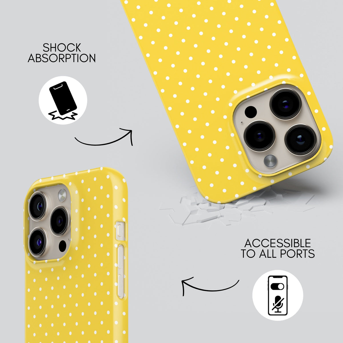 Honey Premium Tough Shining Phone Case (Double Layer) Available For All iPhone Models