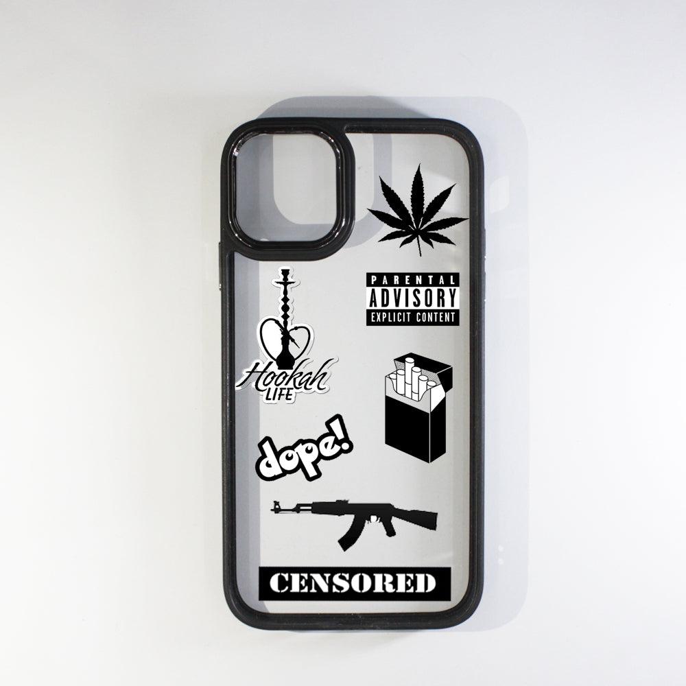 Hookah Black Border Case - Case On