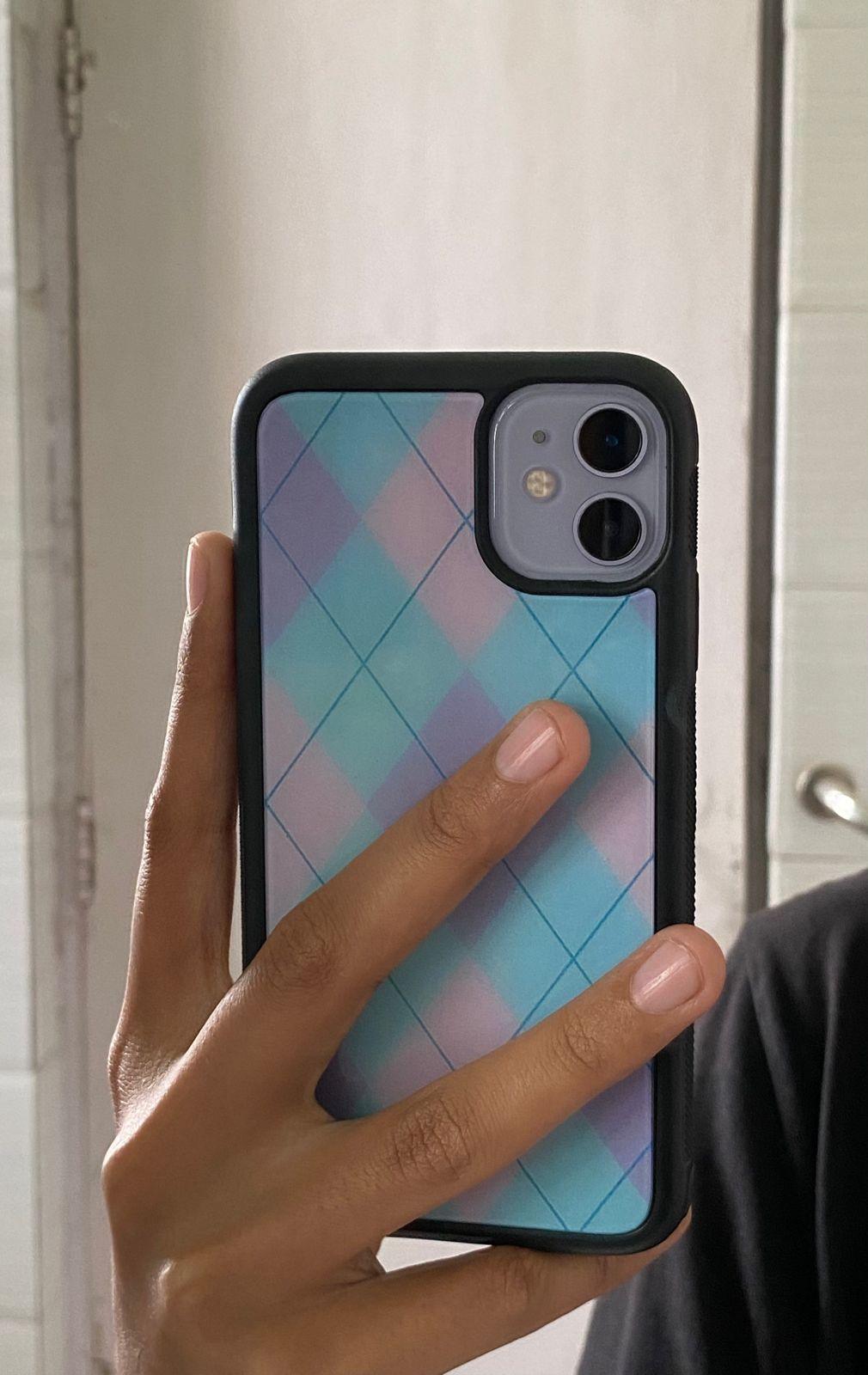 Blue Argyle Glossy Case - Case On