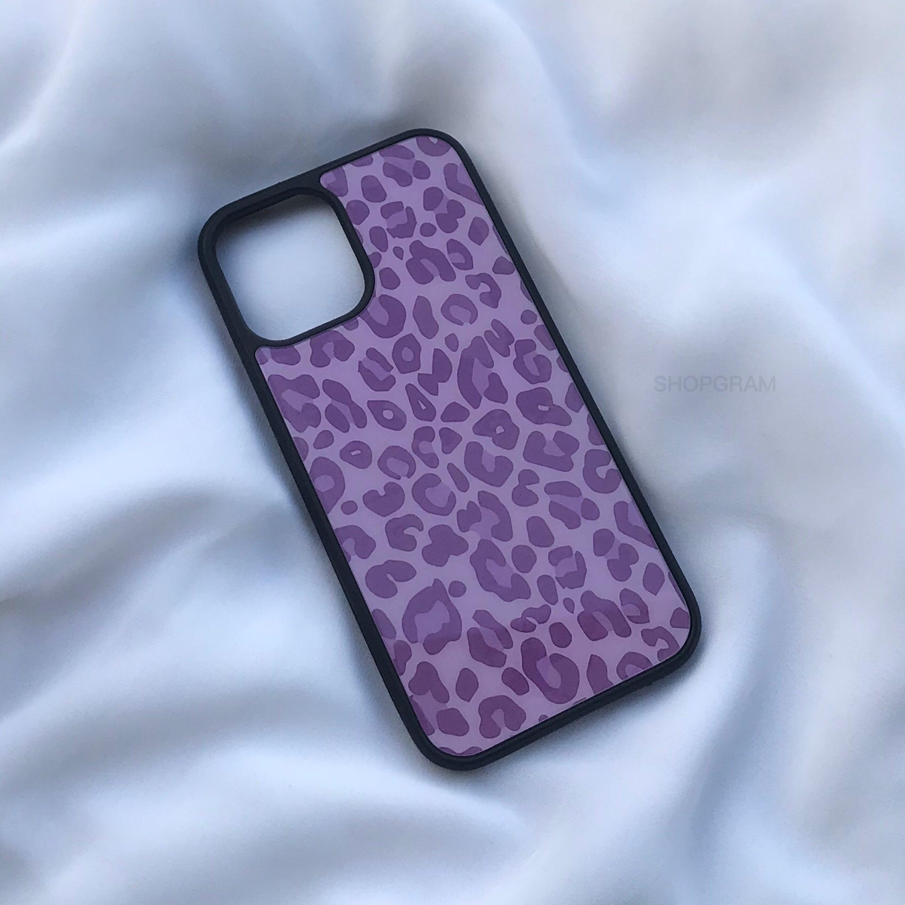 Purple Leopard Glass Case - Case On