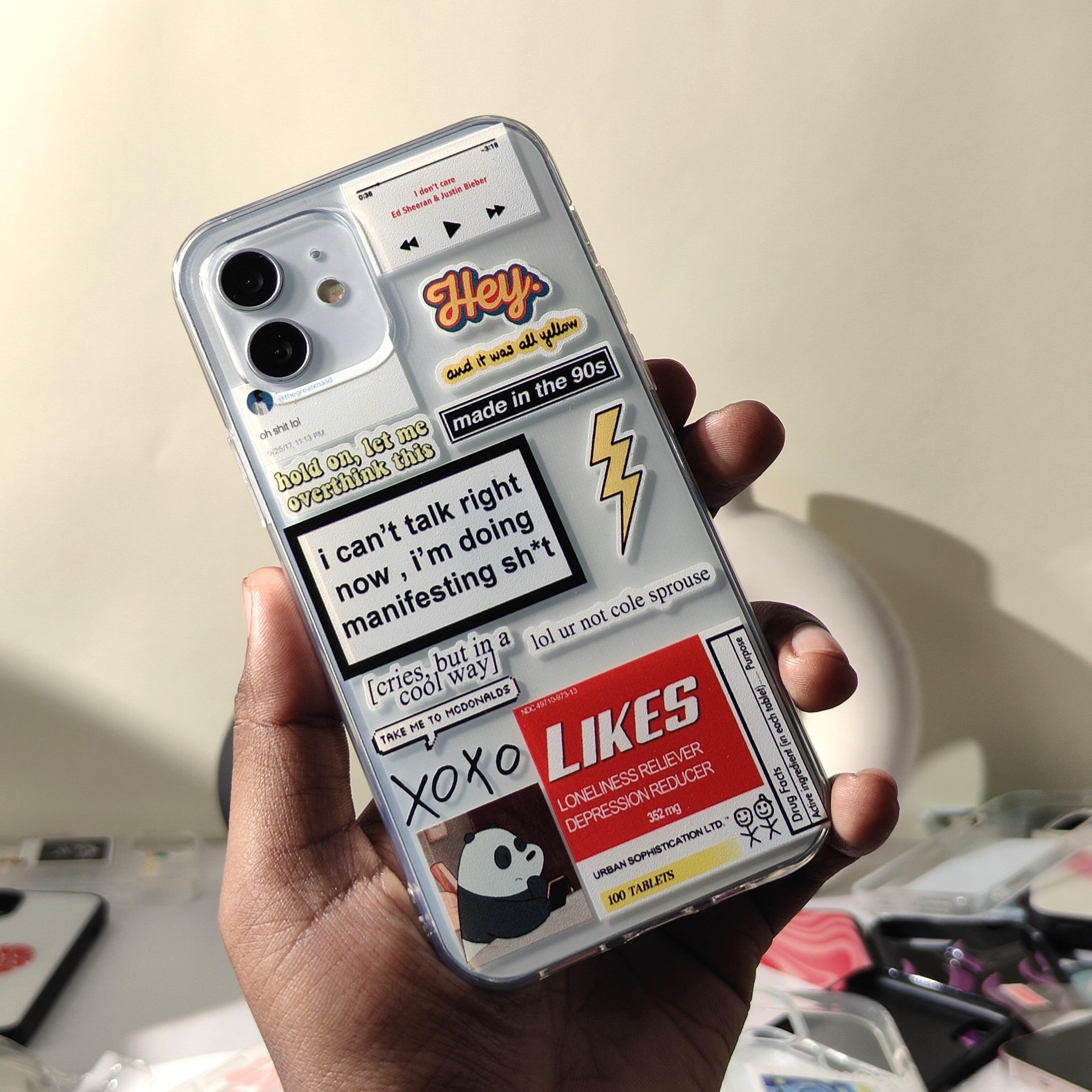 Vibrant Aesthetic sticker Sillicon Case - Case On