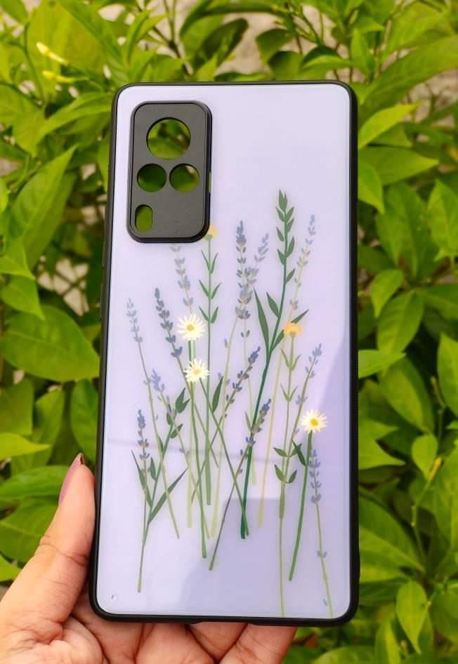 Lilac Floral Glass Case - Case On