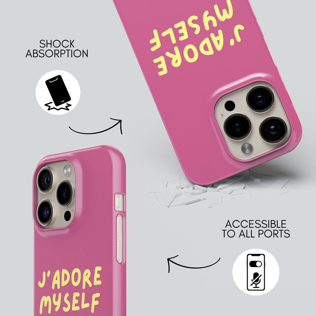 Jadore Premium Tough Shining Phone Case (Double Layer) Available For All iPhone Models