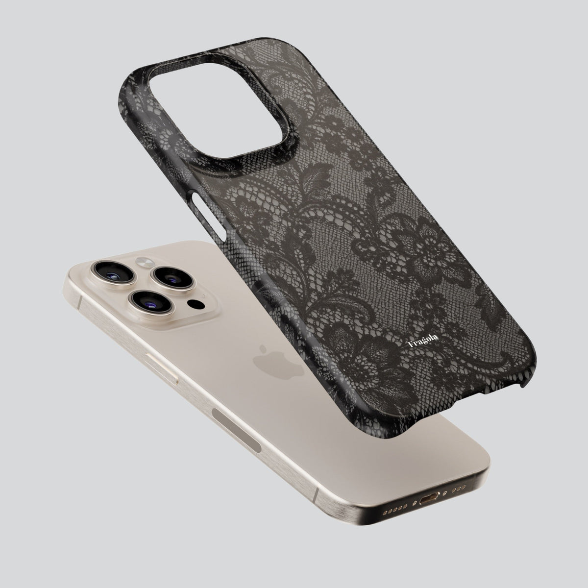 Lace Premium Tough Shining Phone Case (Double Layer) Available For All iPhone Models