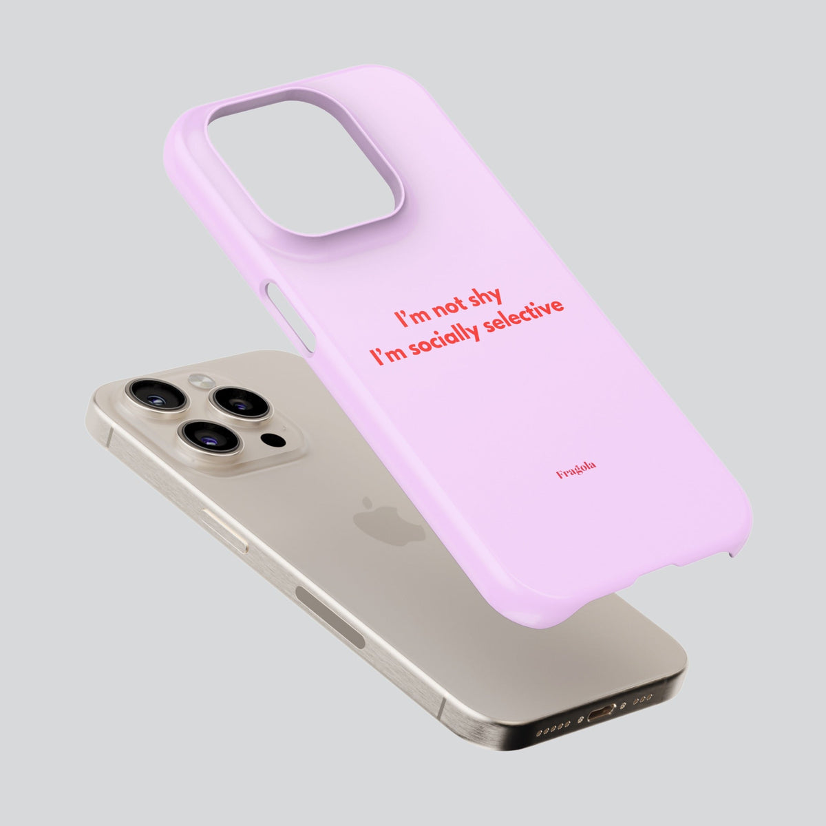 Lilac Premium Tough Shining Phone Case (Double Layer) Available For All iPhone Models