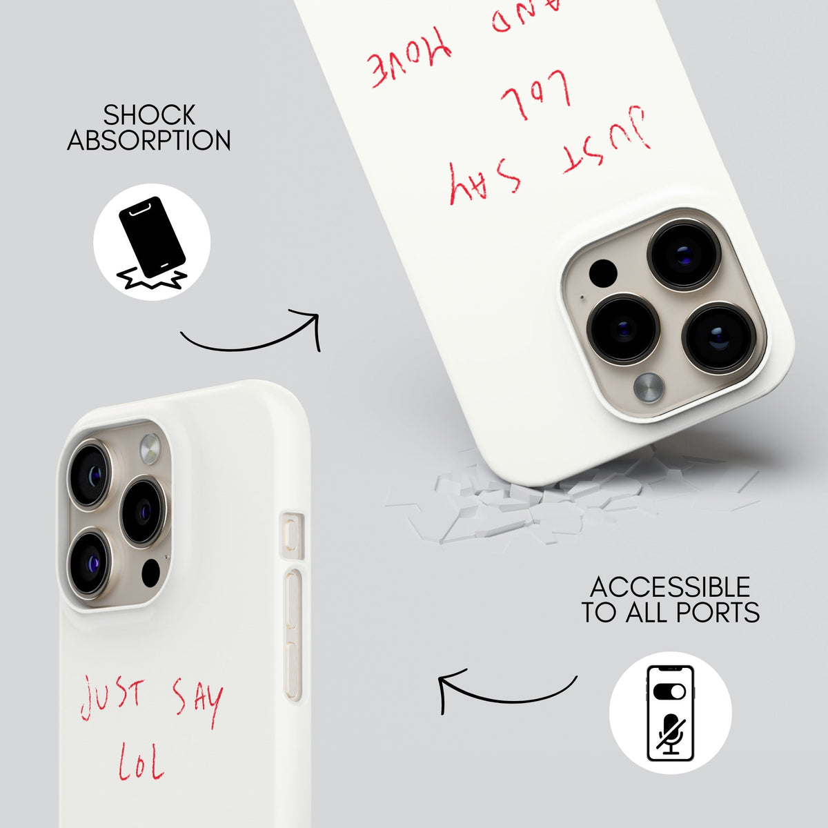 Lol Anyway Premium Tough Shining Phone Case (Double Layer) Available For All iPhone Models