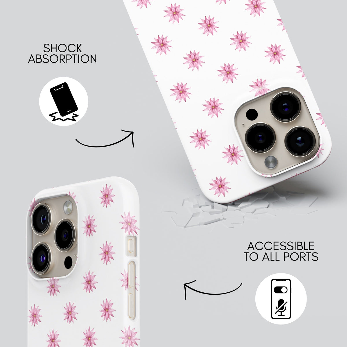 Mochi Premium Tough Shining Phone Case (Double Layer) Available For All iPhone Models