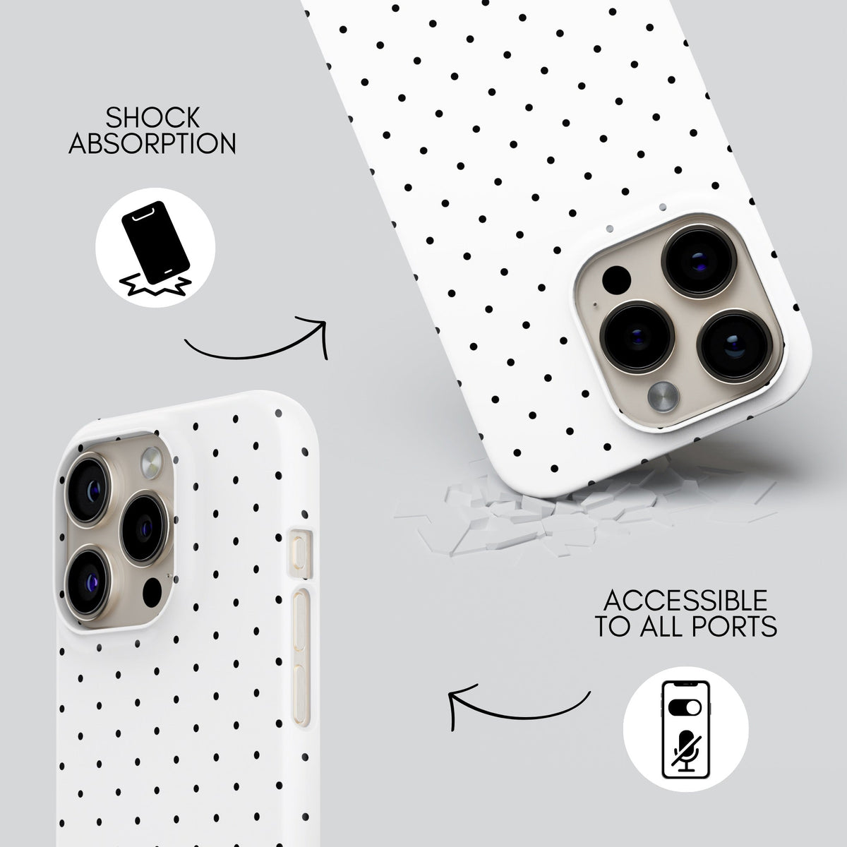 Milk Premium Tough Shining Phone Case (Double Layer) Available For All iPhone Models