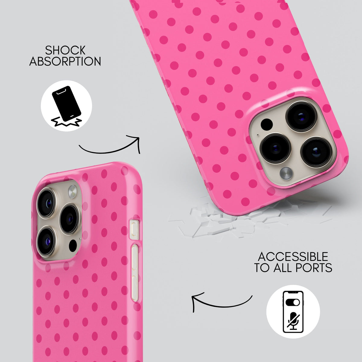 Piggy Premium Tough Shining Phone Case (Double Layer) Available For All iPhone Models
