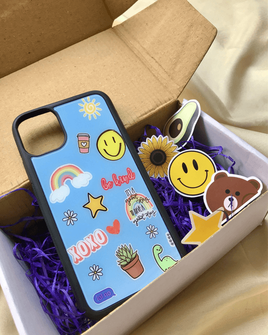All Models Cute Stickers Glossy Case - Case On