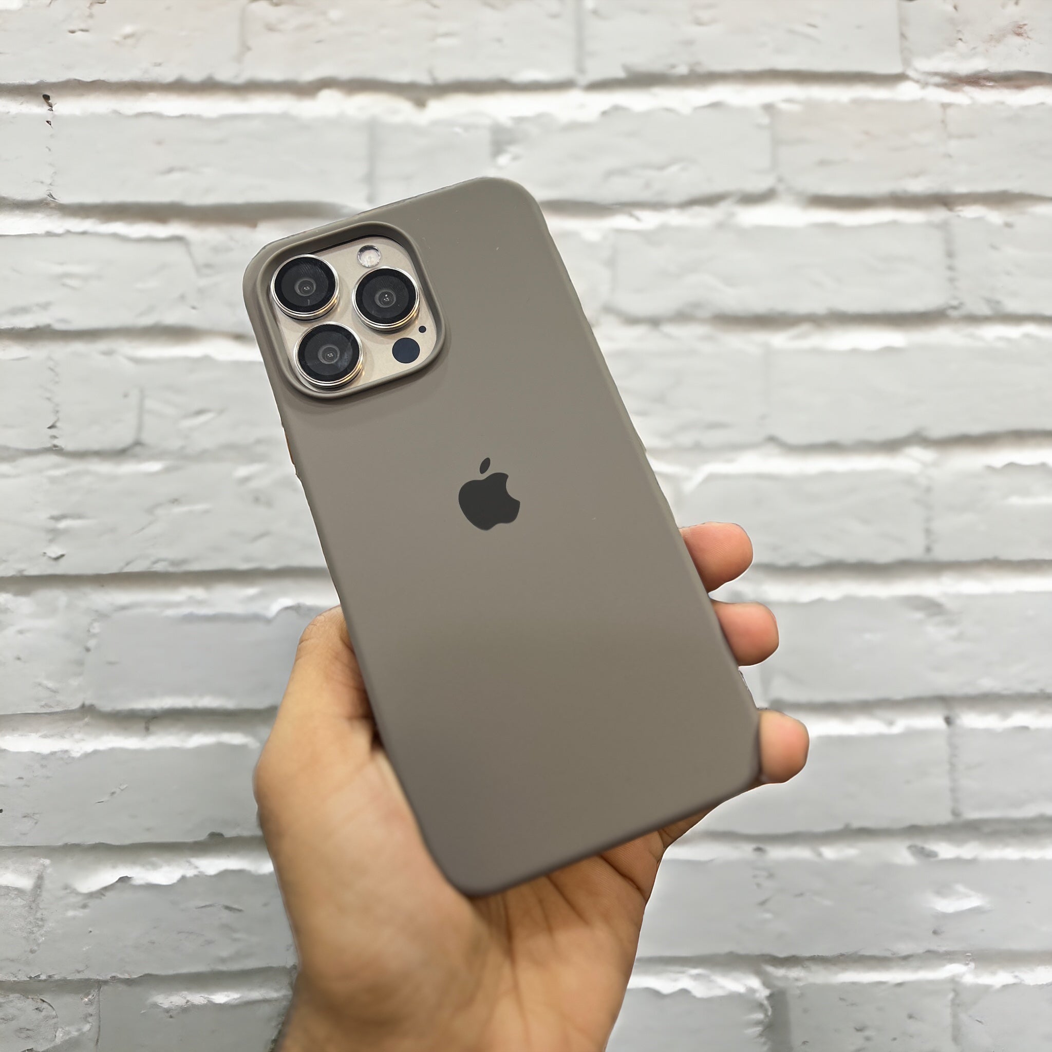 Natural Titanium Silicon Case