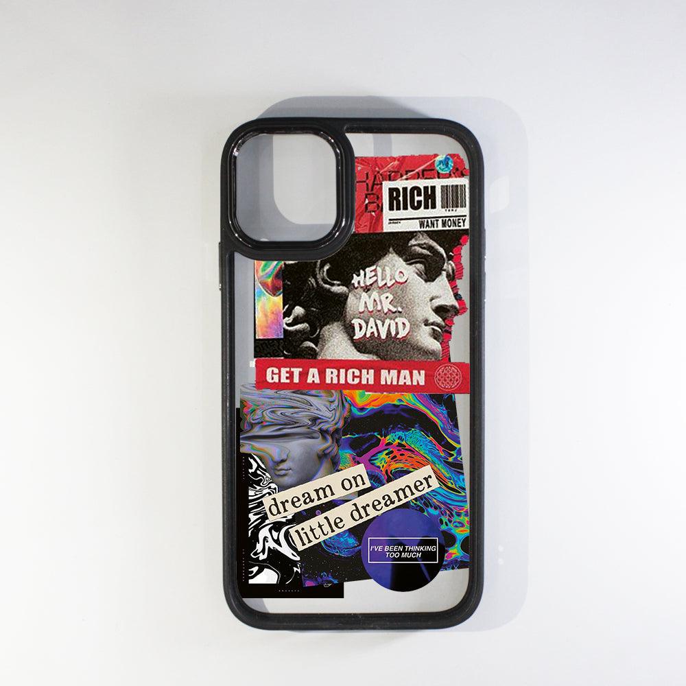 Rich Man Black Border Case - Case On