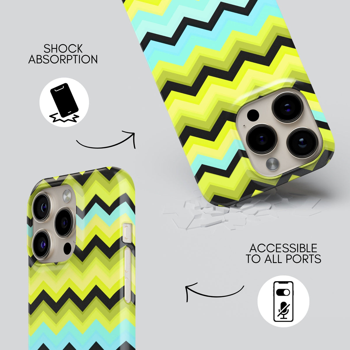 St Barths Premium Tough Shining Phone Case (Double Layer) Available For All iPhone Models