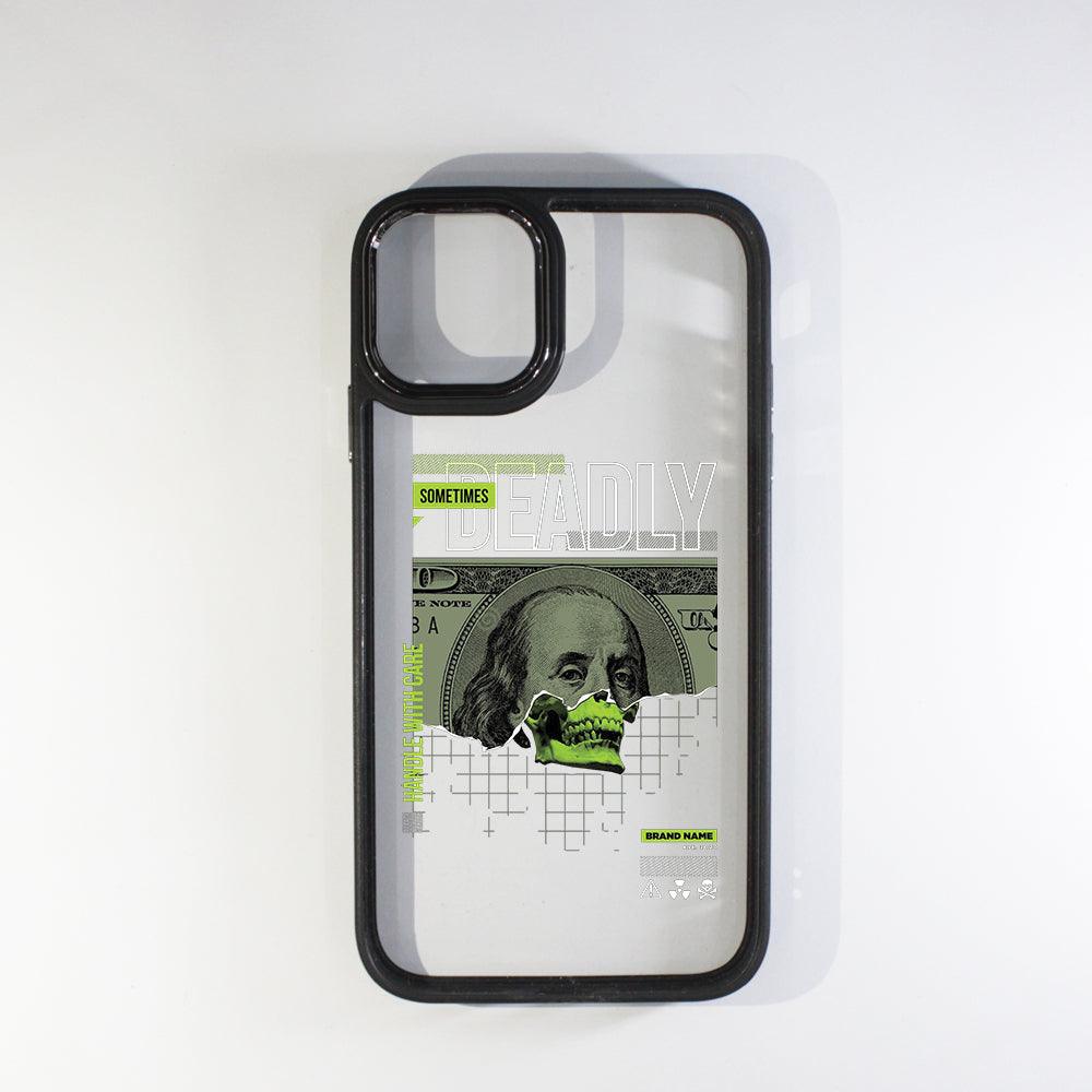 Skull Money Black Border Case - Case On
