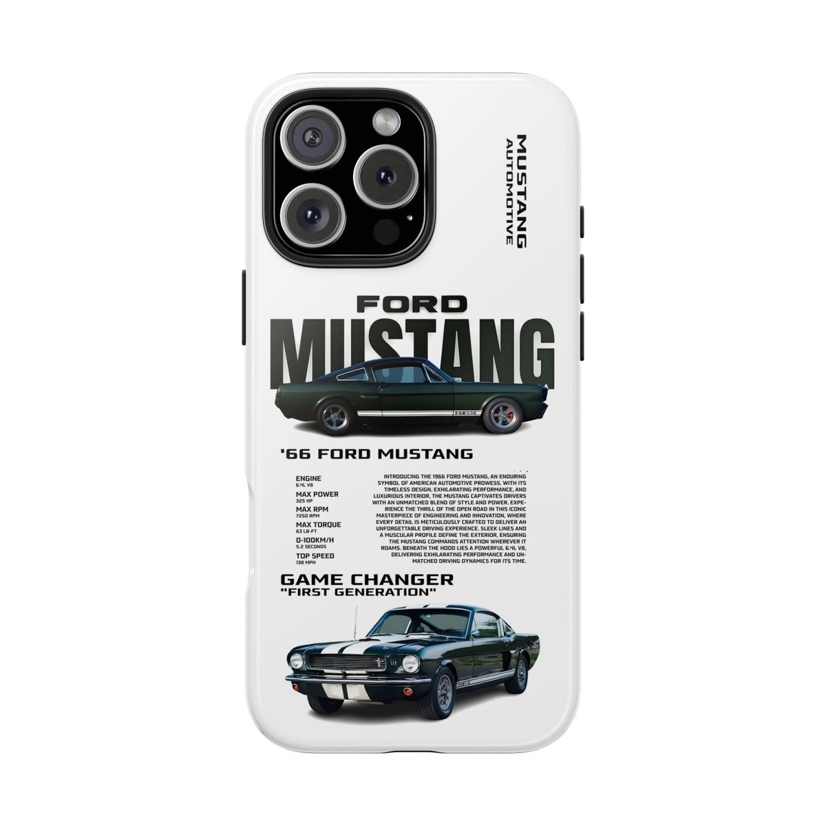 Sports Car Collection Tough Shining Phone Case (Double Layer) Available For All iPhone Models