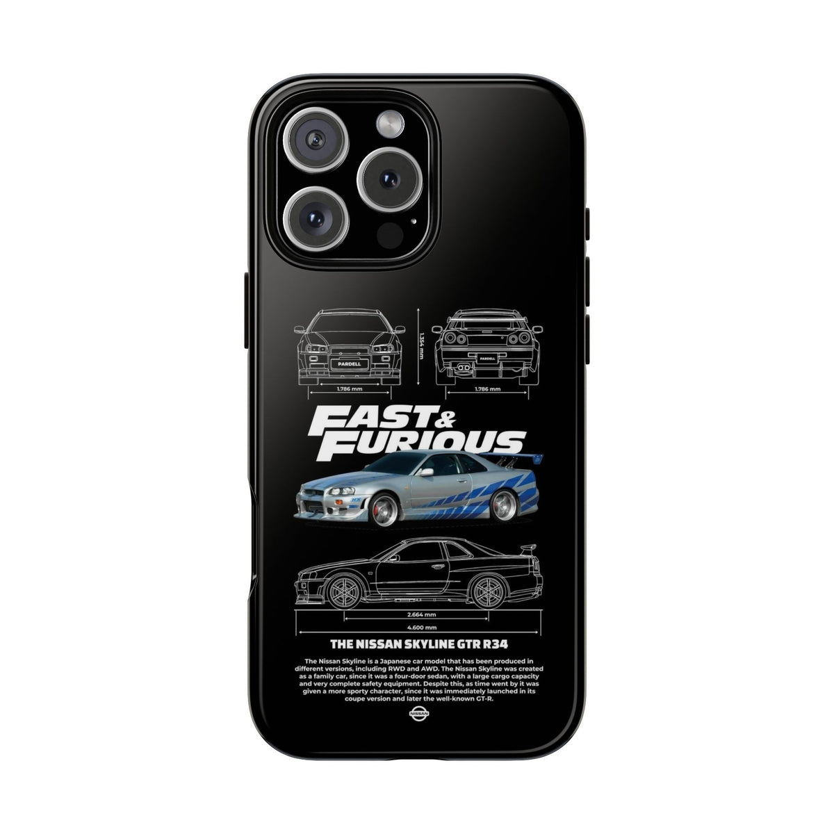 Sports Car Collection Tough Shining Phone Case (Double Layer) Available For All iPhone Models