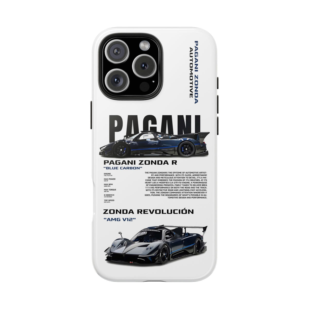 Sports Car Collection Tough Shining Phone Case (Double Layer) Available For All iPhone Models
