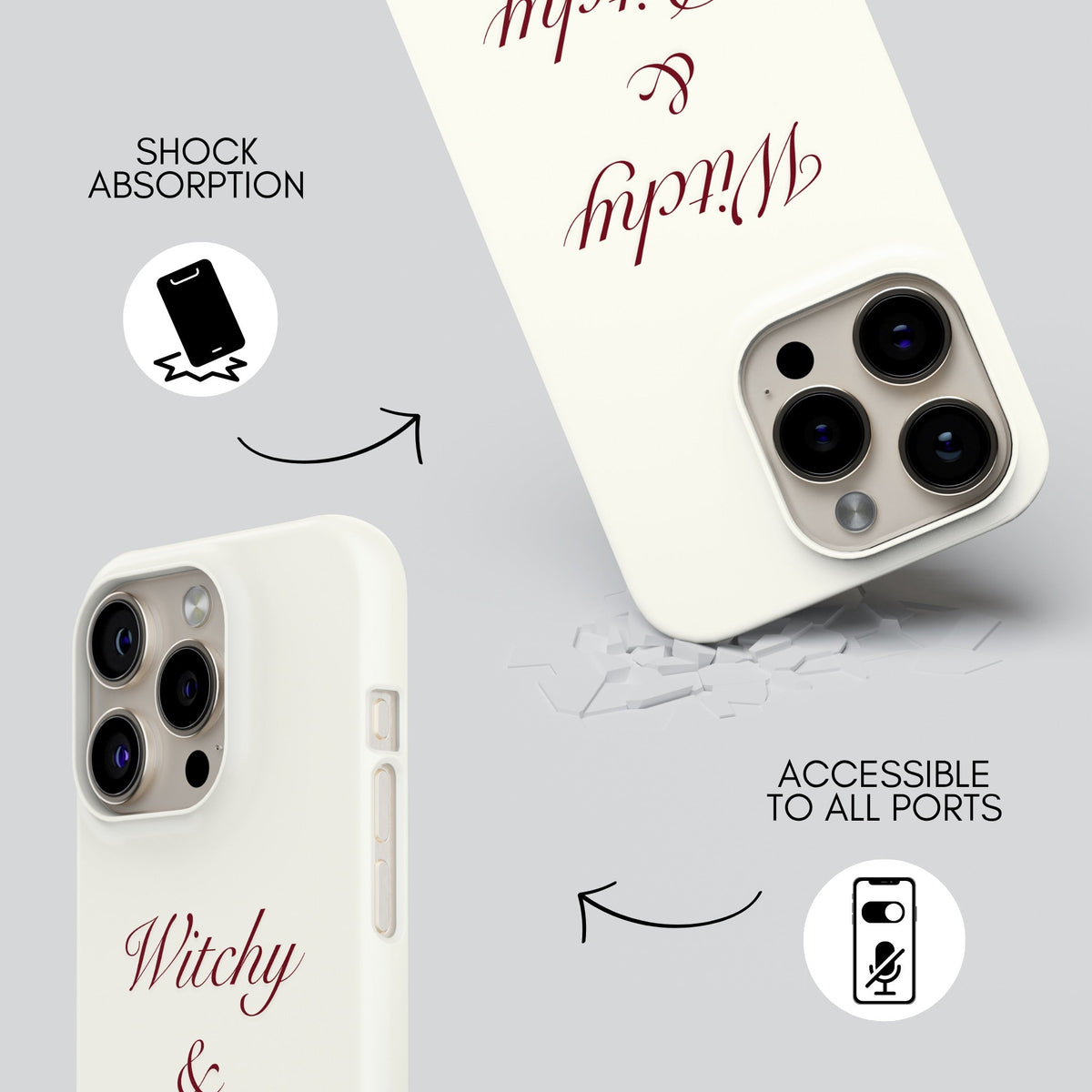 Witchy Premium Tough Shining Phone Case (Double Layer) Available For All iPhone Models