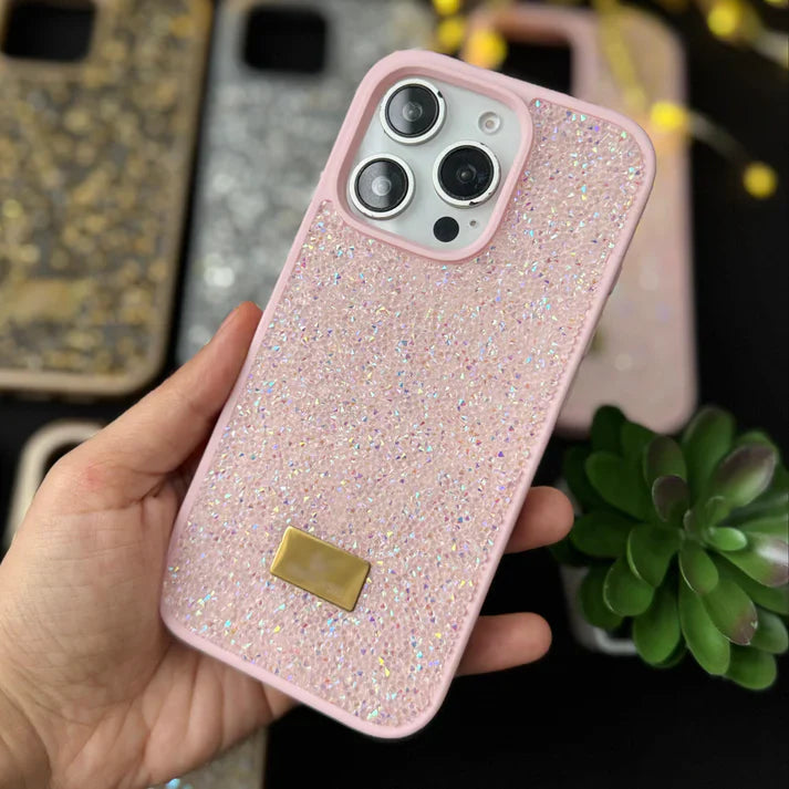 Luxury Glitter Pink Swarovski Case for iPhone | Sparkling Protective Cover