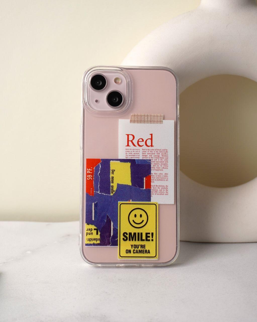 Smile on Camera sticker Sillicon Case - Case On