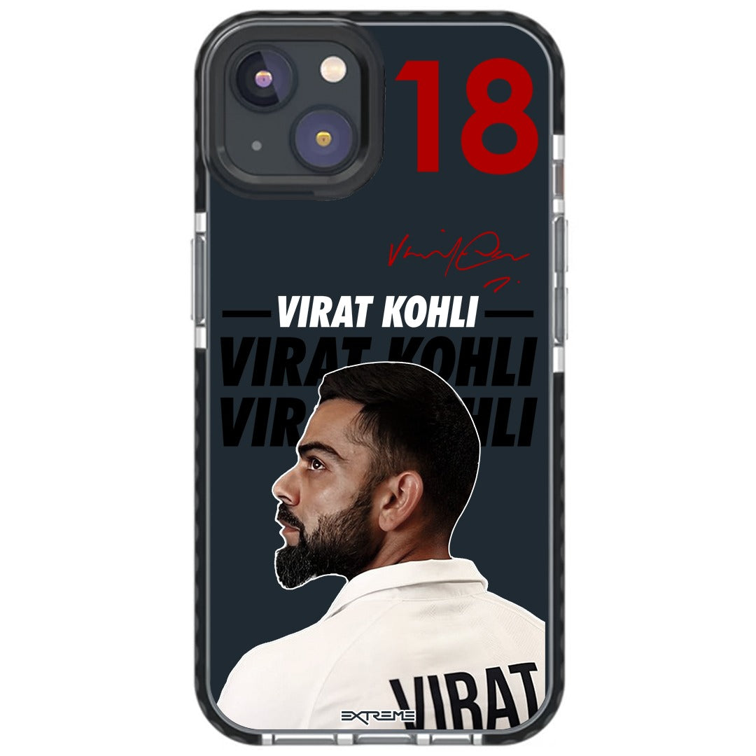 Virat Kohli Reverb Case For iPhone Models Black border case Anti Yellow