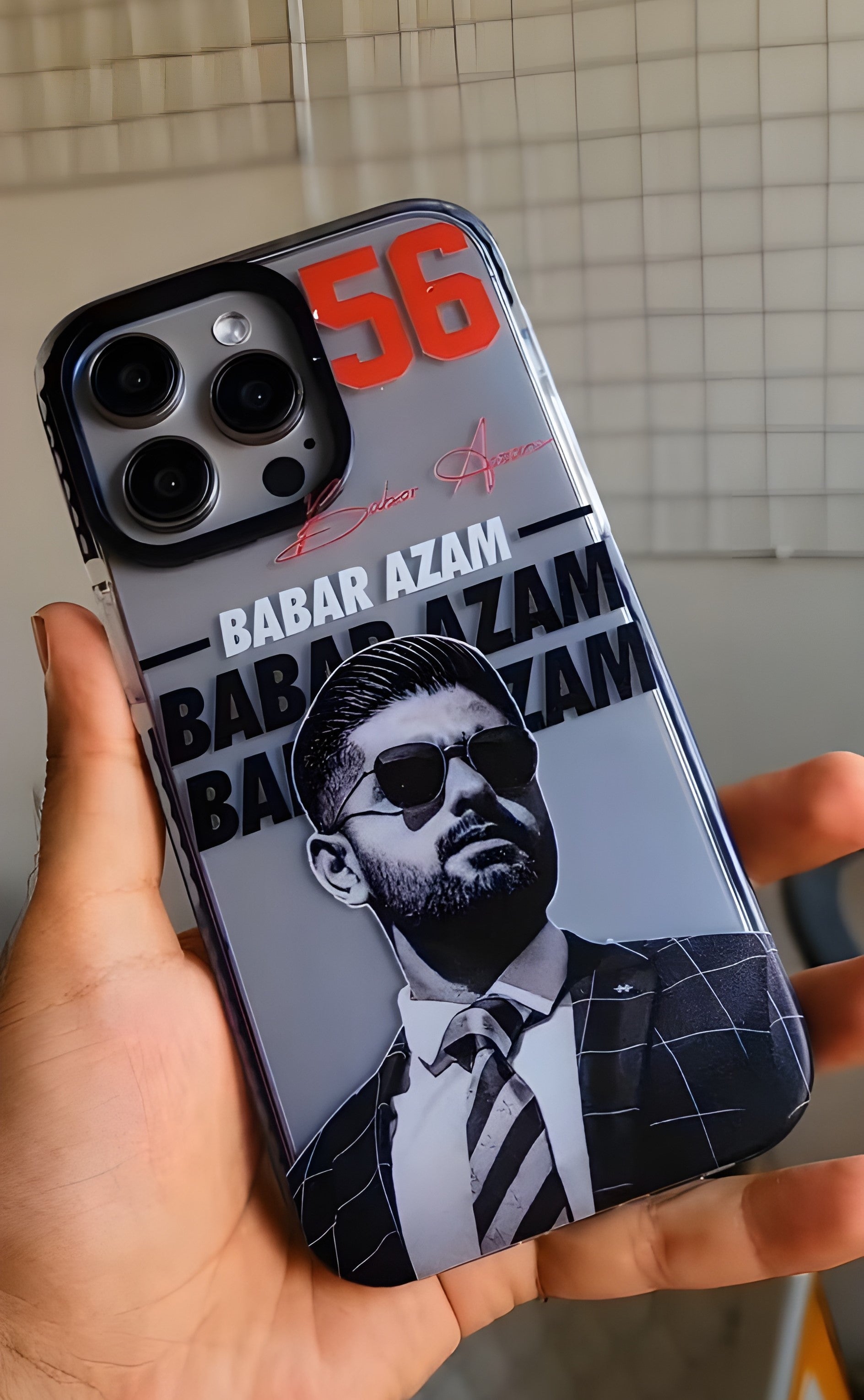 Babar Azam Reverb Case For iPhone Models Anti Yellow