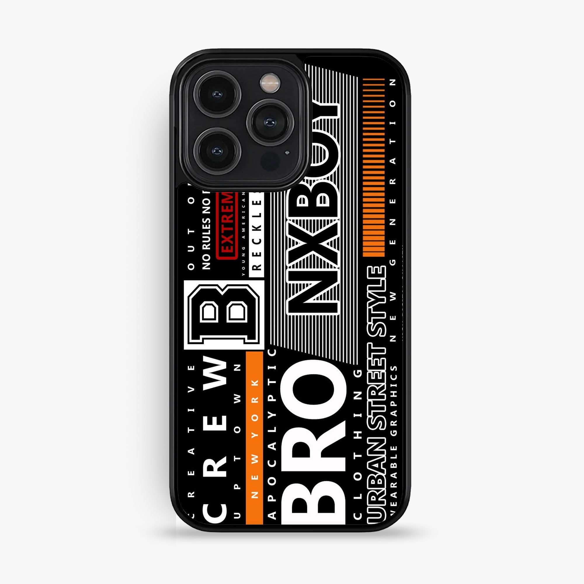 iPhone 12 Pro Max - A Black And White Logo - Premium Glossy Phone Case
