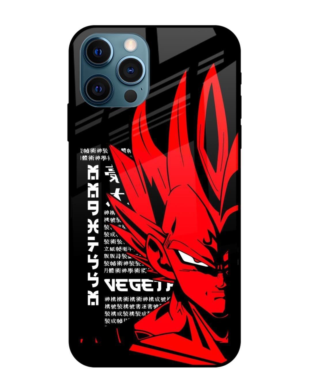 All Models Red Vegeta Glass Case - Case On