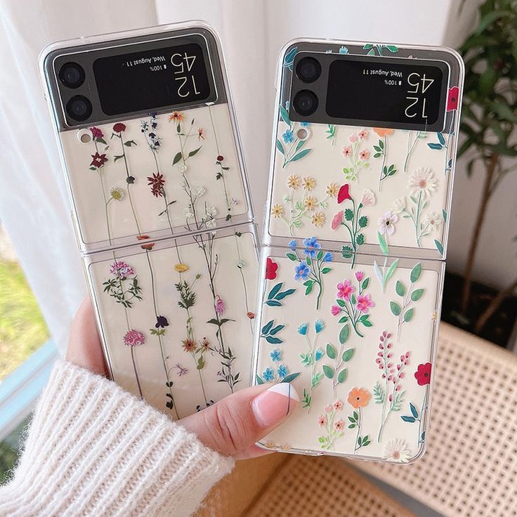 Wildflower Botanical Clear Phone Case | Samsung Galaxy Z Flip 3 / 4 / 5 / 6
