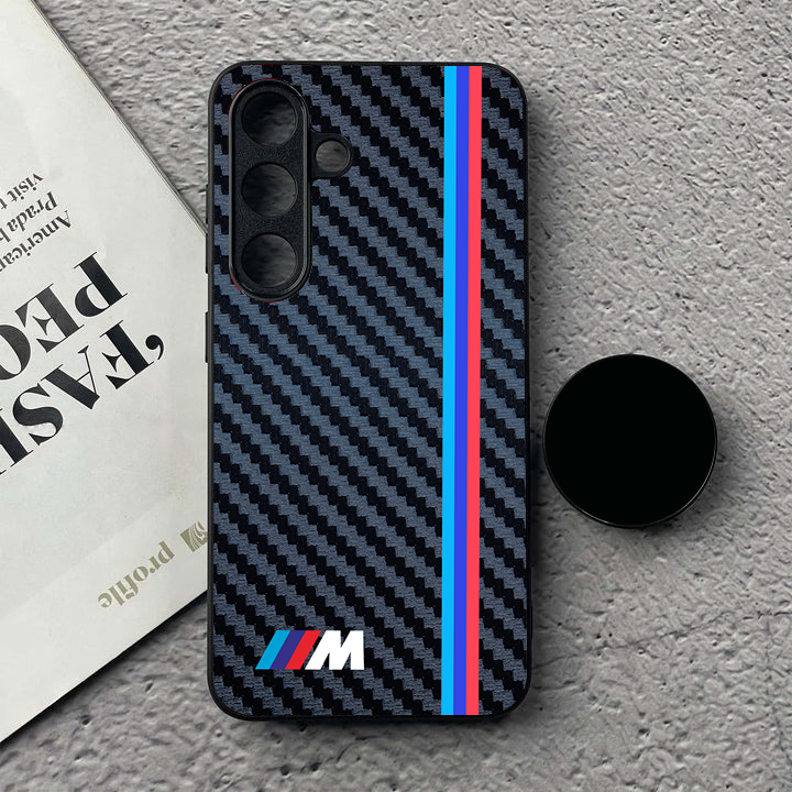 Carbon Fibre Print Car Phone Case Collection For All Models