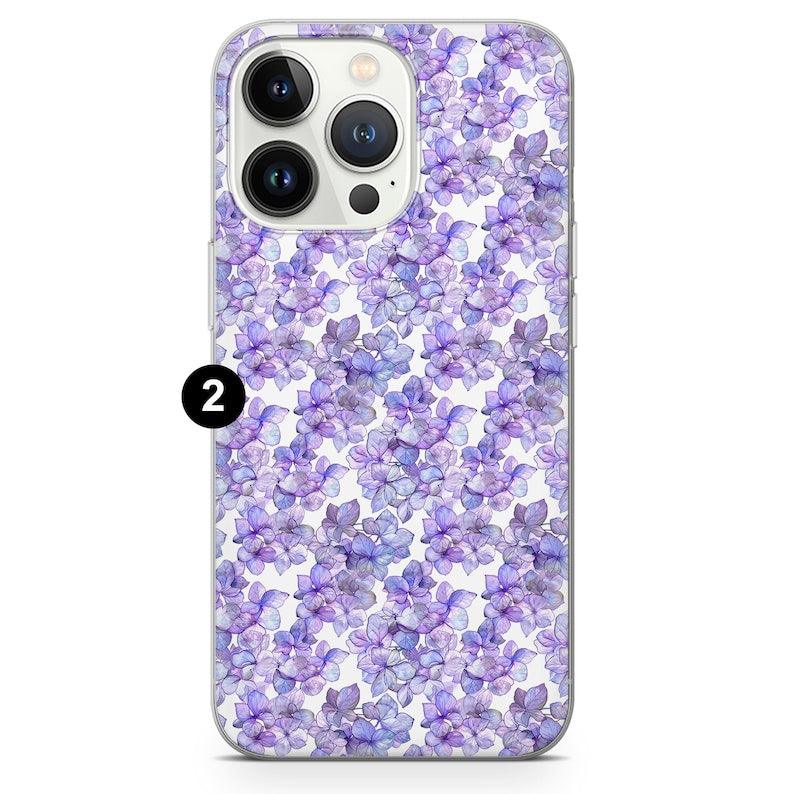 Butterfly Phone Case Purple Flowers Cover fit All Models - Case On