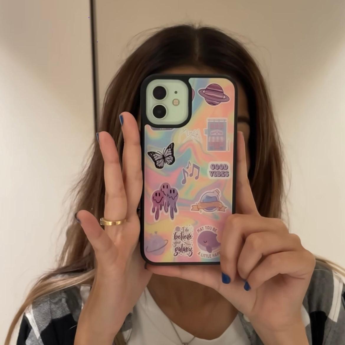 Holographic Stickers Glossy Case