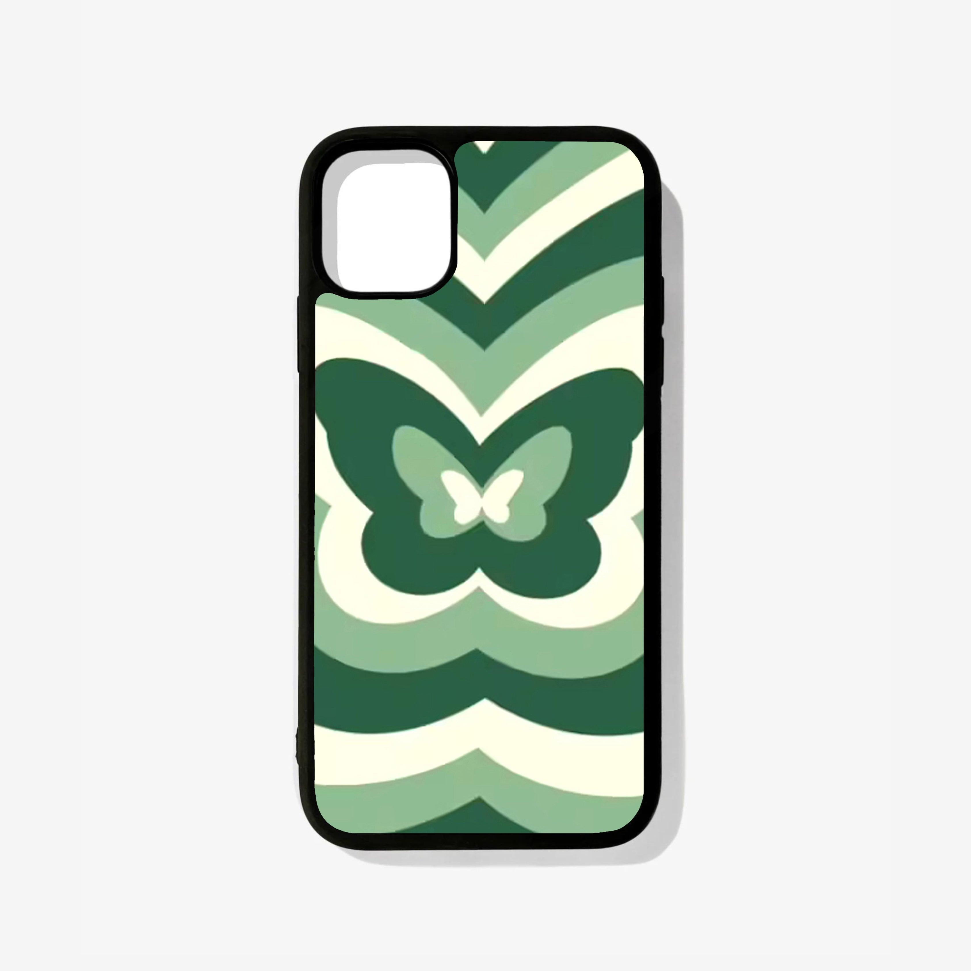 Green Butterfly Glass Case - Case On