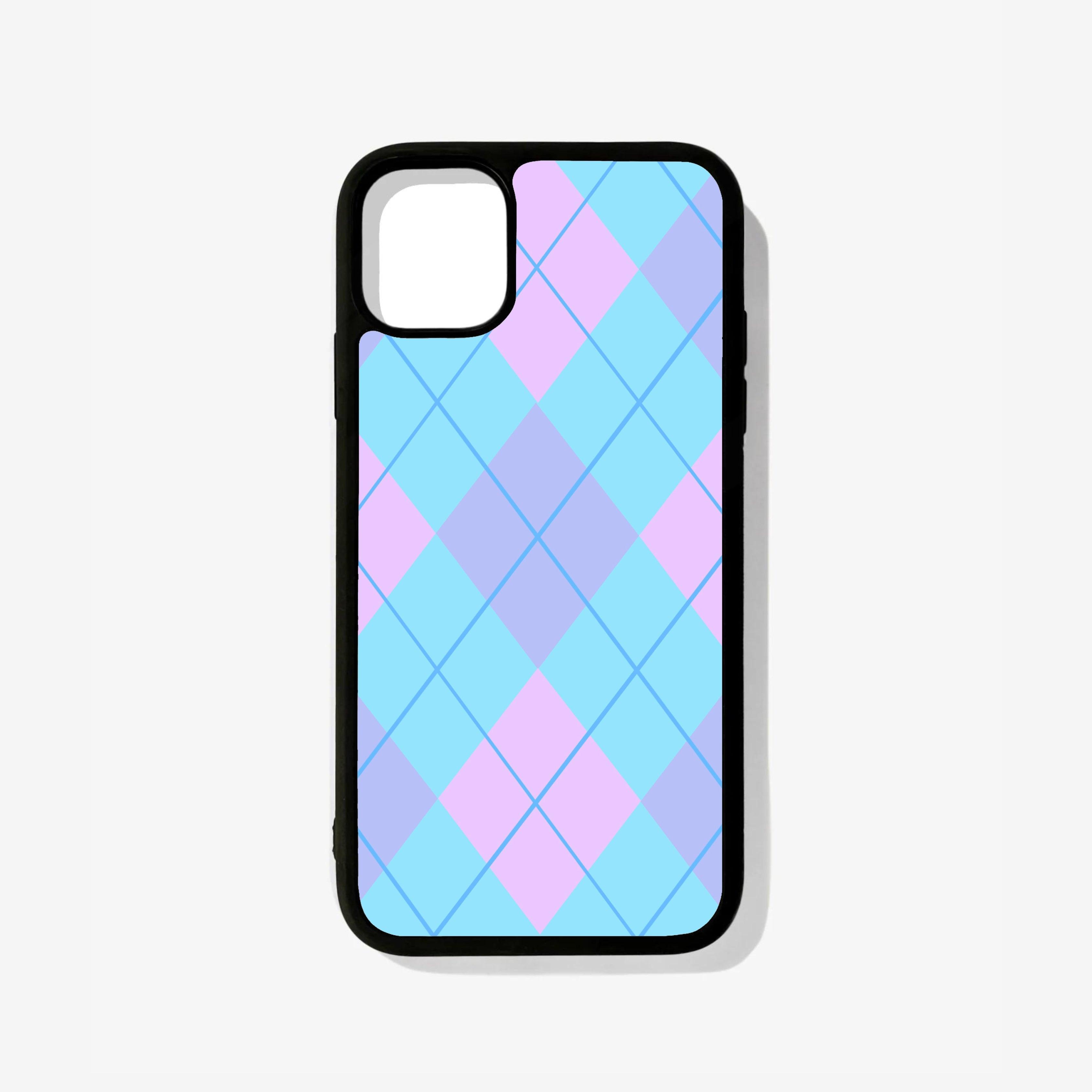 Blue Argyle Glossy Case - Case On