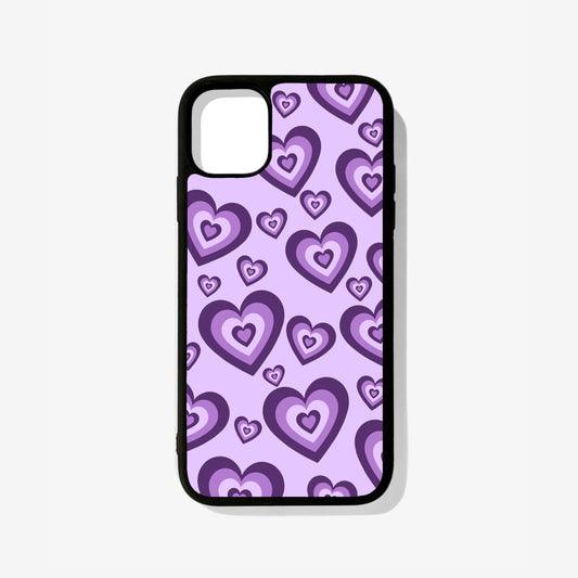 All Models Purple Mini Heart Glass Case - Case On