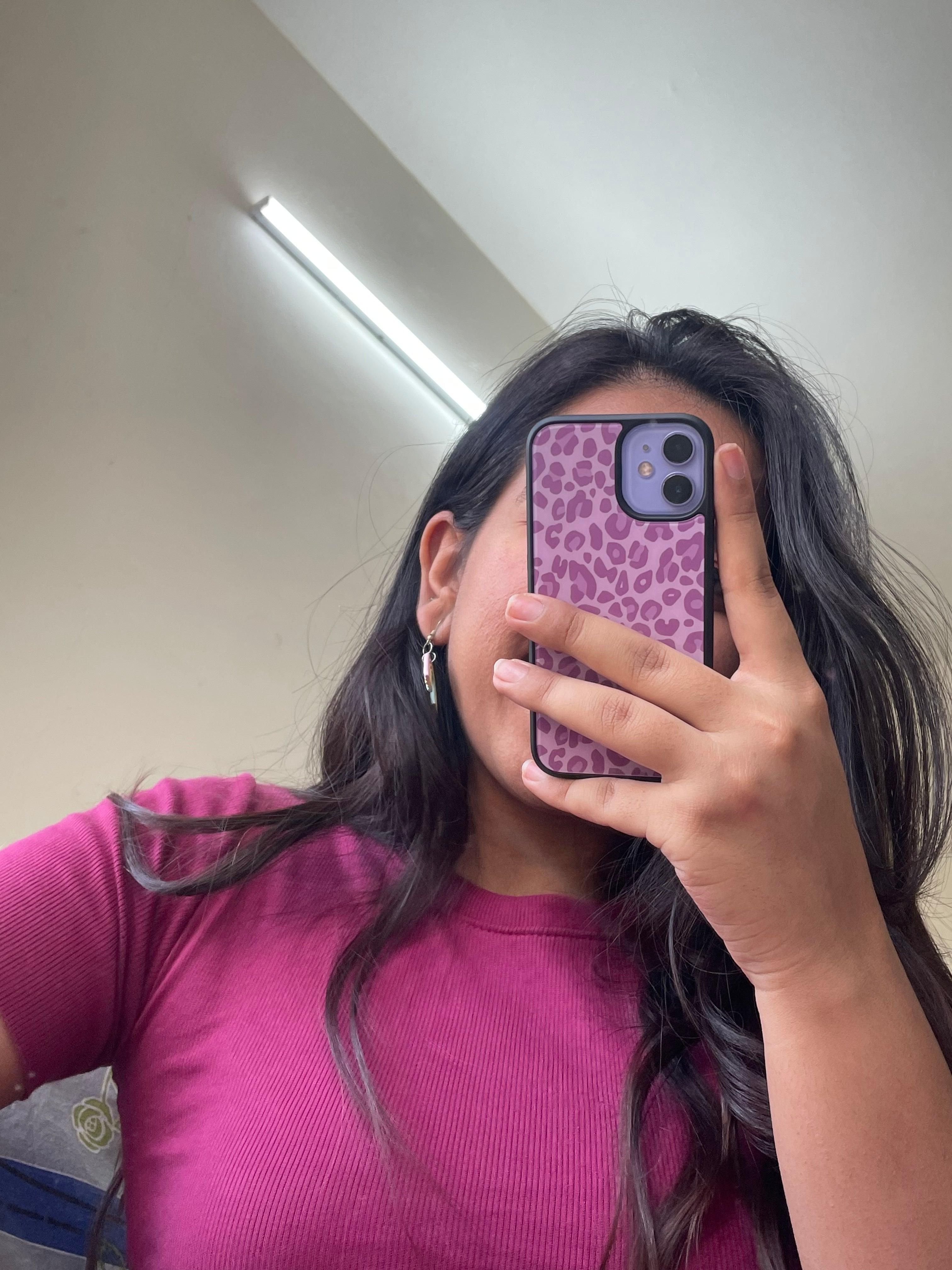 Purple Leopard Glass Case - Case On