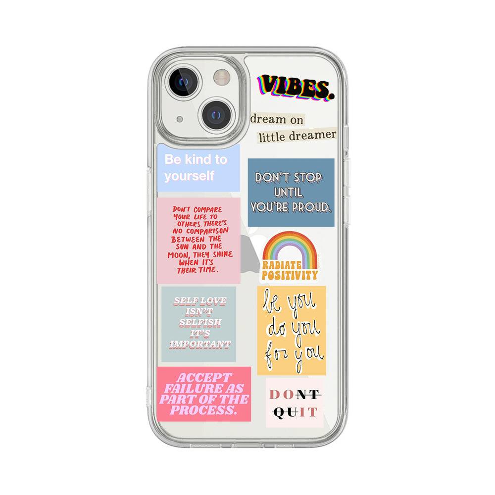 Positive Quote Clear Case - Case On