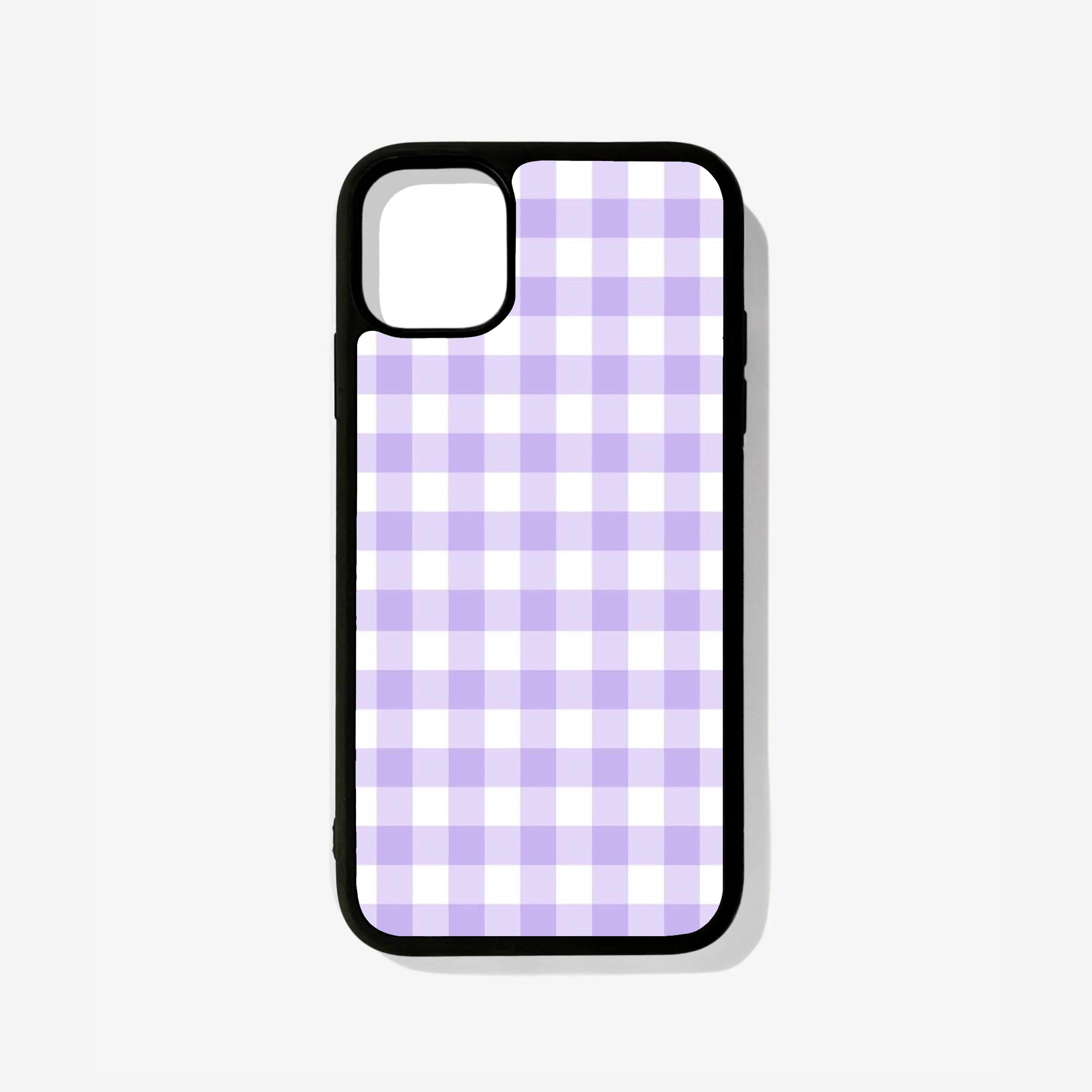 Purple Plaid Glass Case - Case On