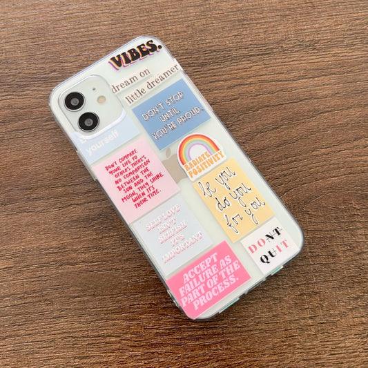 All Models Positive Quote Clear Case - Case On