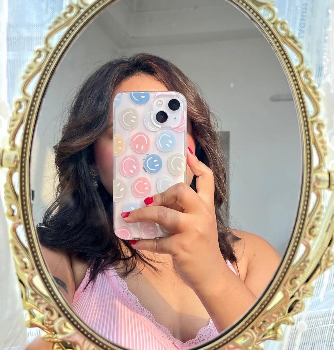 Retro Smilies Clear Case - Case On