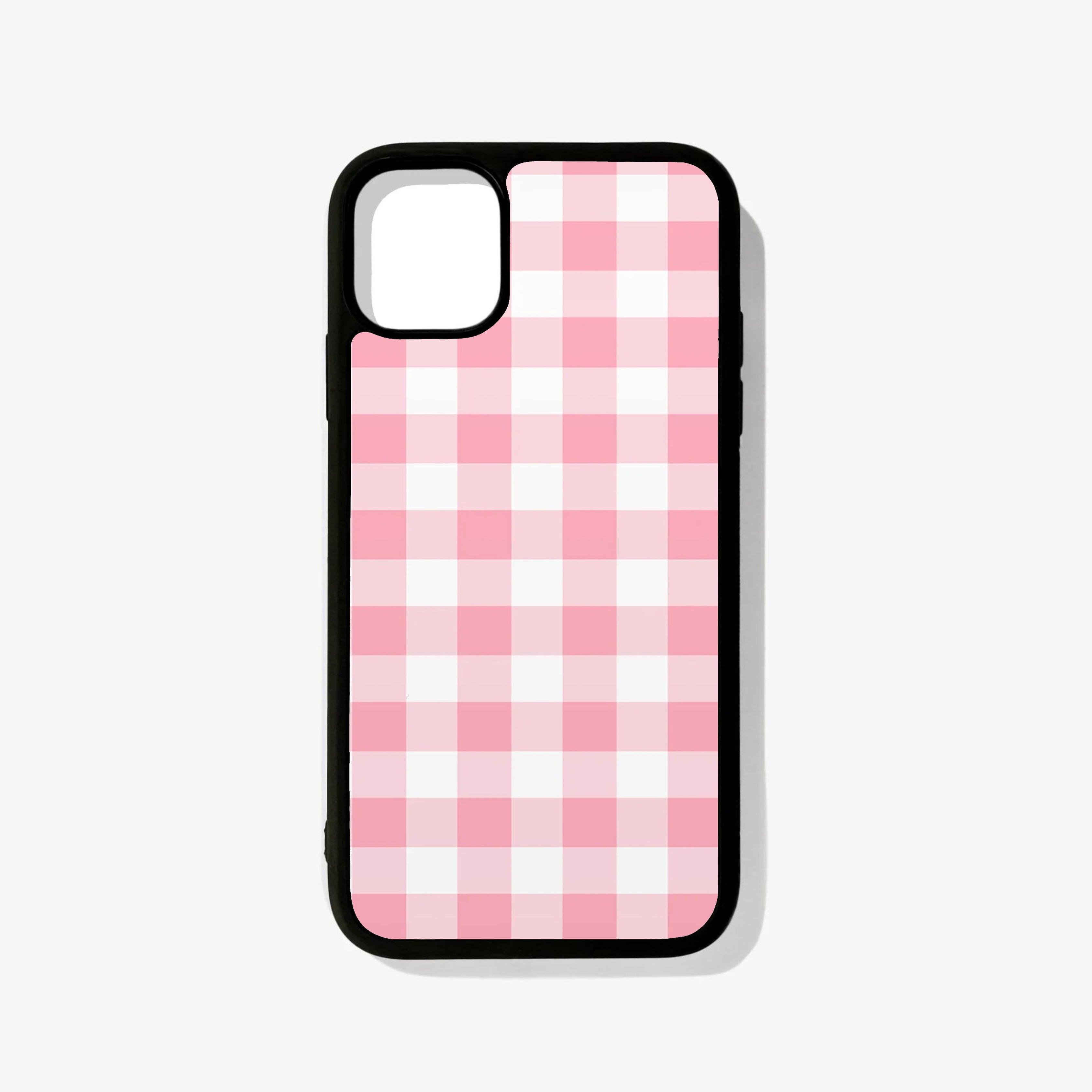 Pink Plaid Glass Case - Case On