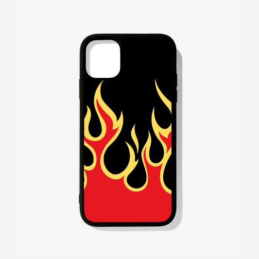 All Models Red Flames Glossy Case - Case On