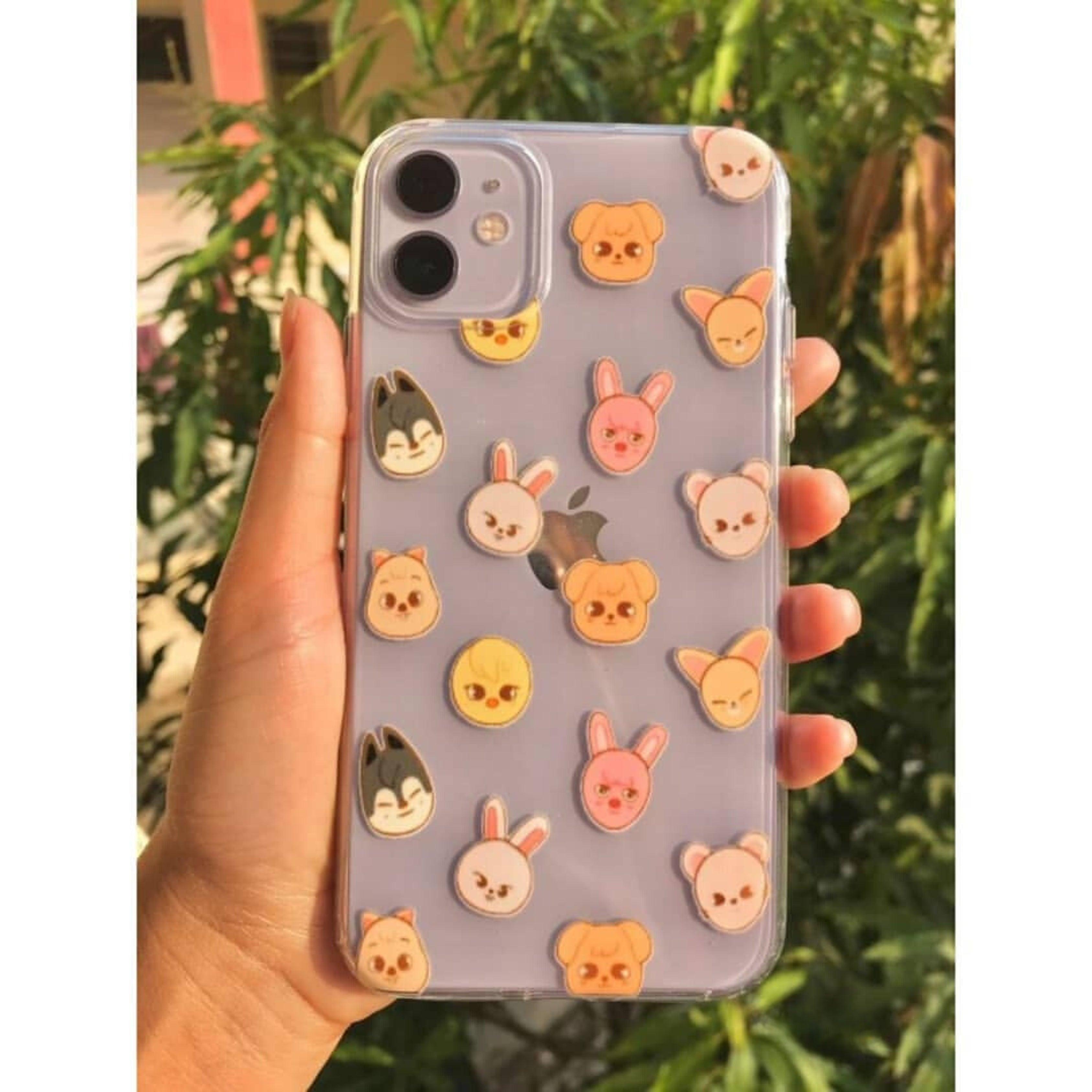 Cute Characters Clear Case Acrylic (Anti Yellow)
