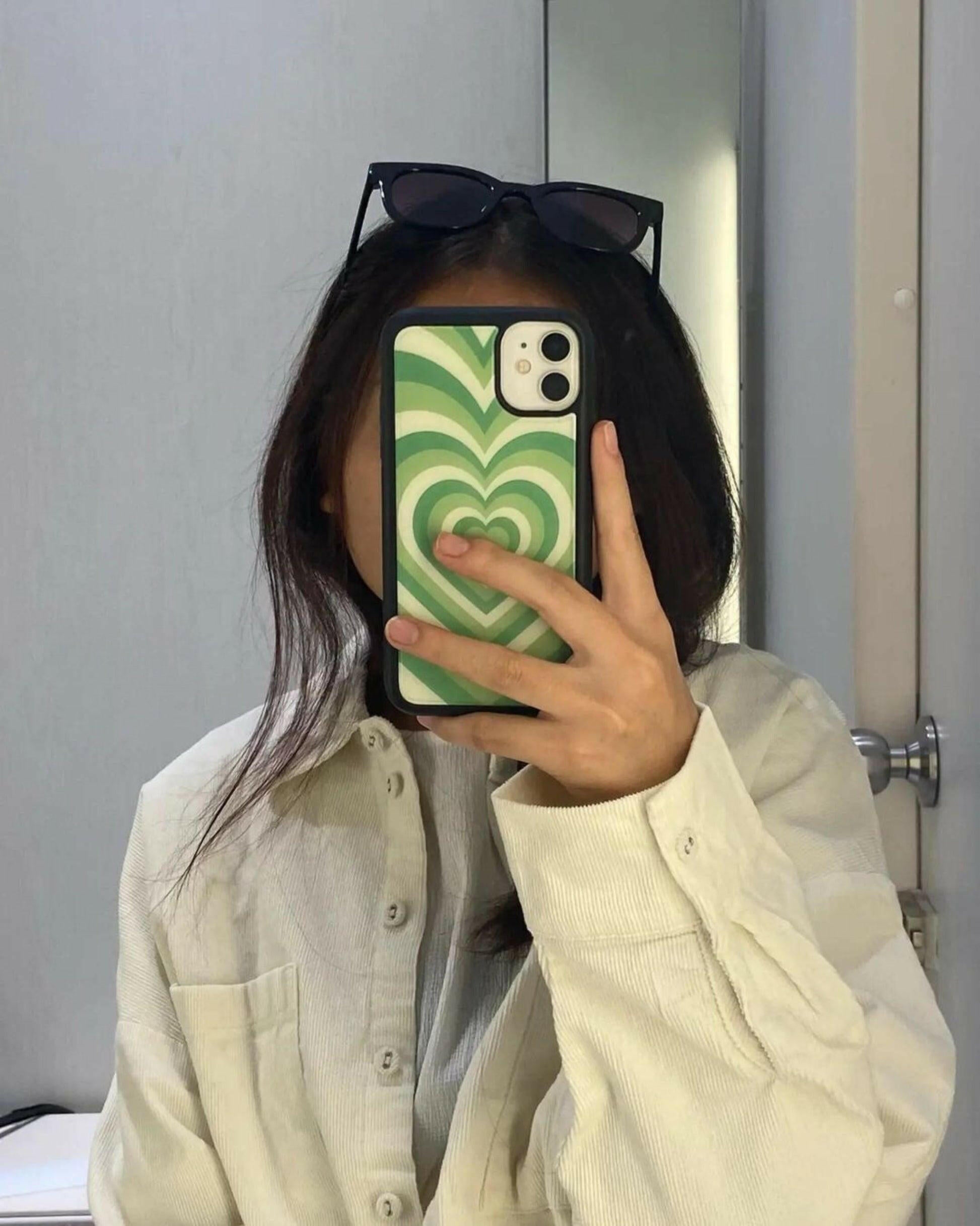 All Models Green Heart Phone Case - Case On