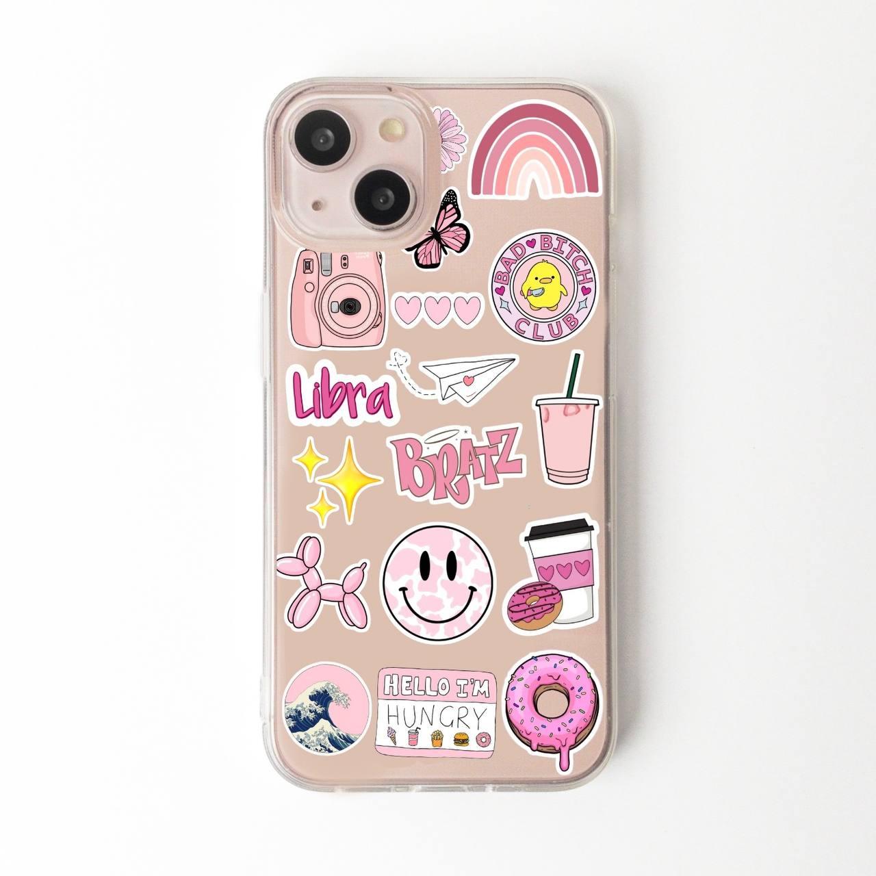 Pink Aesthetic Sticker Cases - Case On